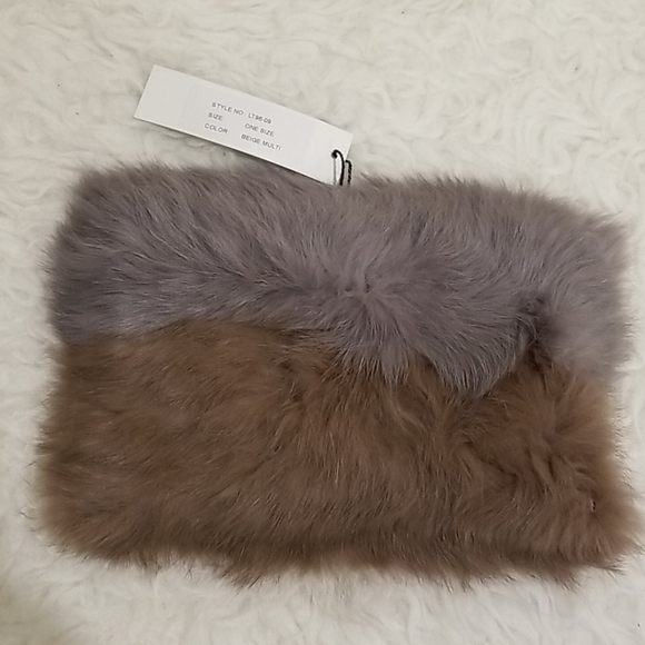 💕LOVE TOKEN💕 Real Rabbit Fur Infinity Scarf - Picture 4 of 7